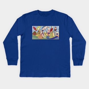 Incense, cinnamon and myrrh Kids Long Sleeve T-Shirt